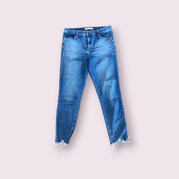 J‎ Brand Skinny Jeans Women's Sz 31 Alana Skinny High-Rise Crop Ankle Leg Denim - Picture 1 of 7